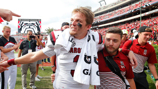 South Carolina football Georgia Ryan Hilinski injury